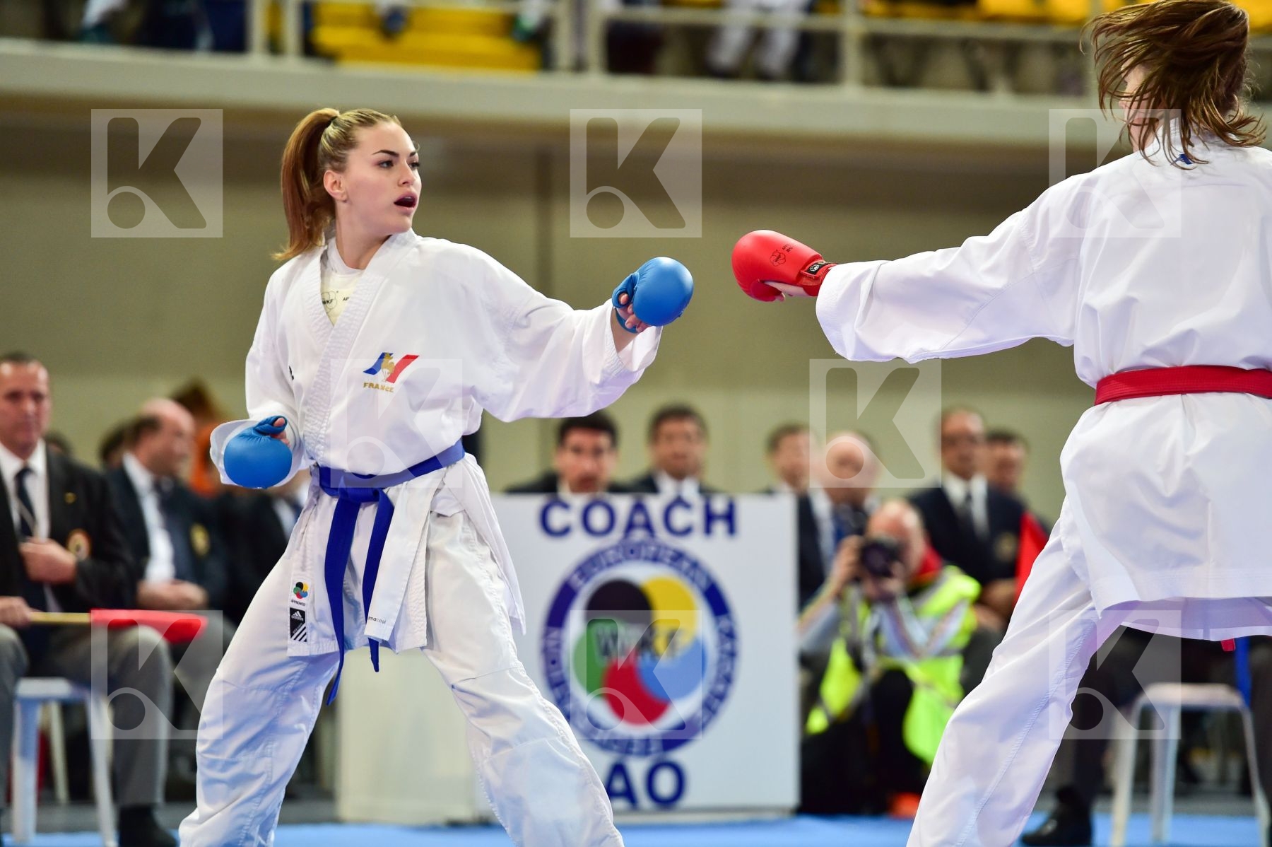 +59 Kg Avazeri Lea Female France Junior Kumite Radicevic Marina