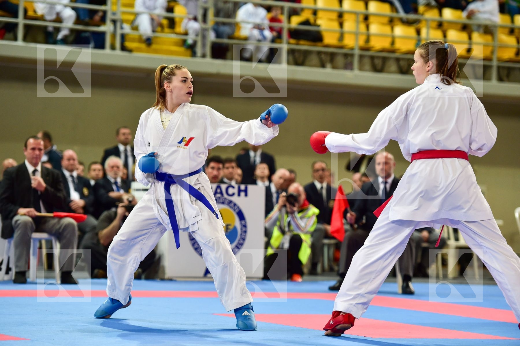 +59 Kg Avazeri Lea Female France Junior Kumite Radicevic Marina