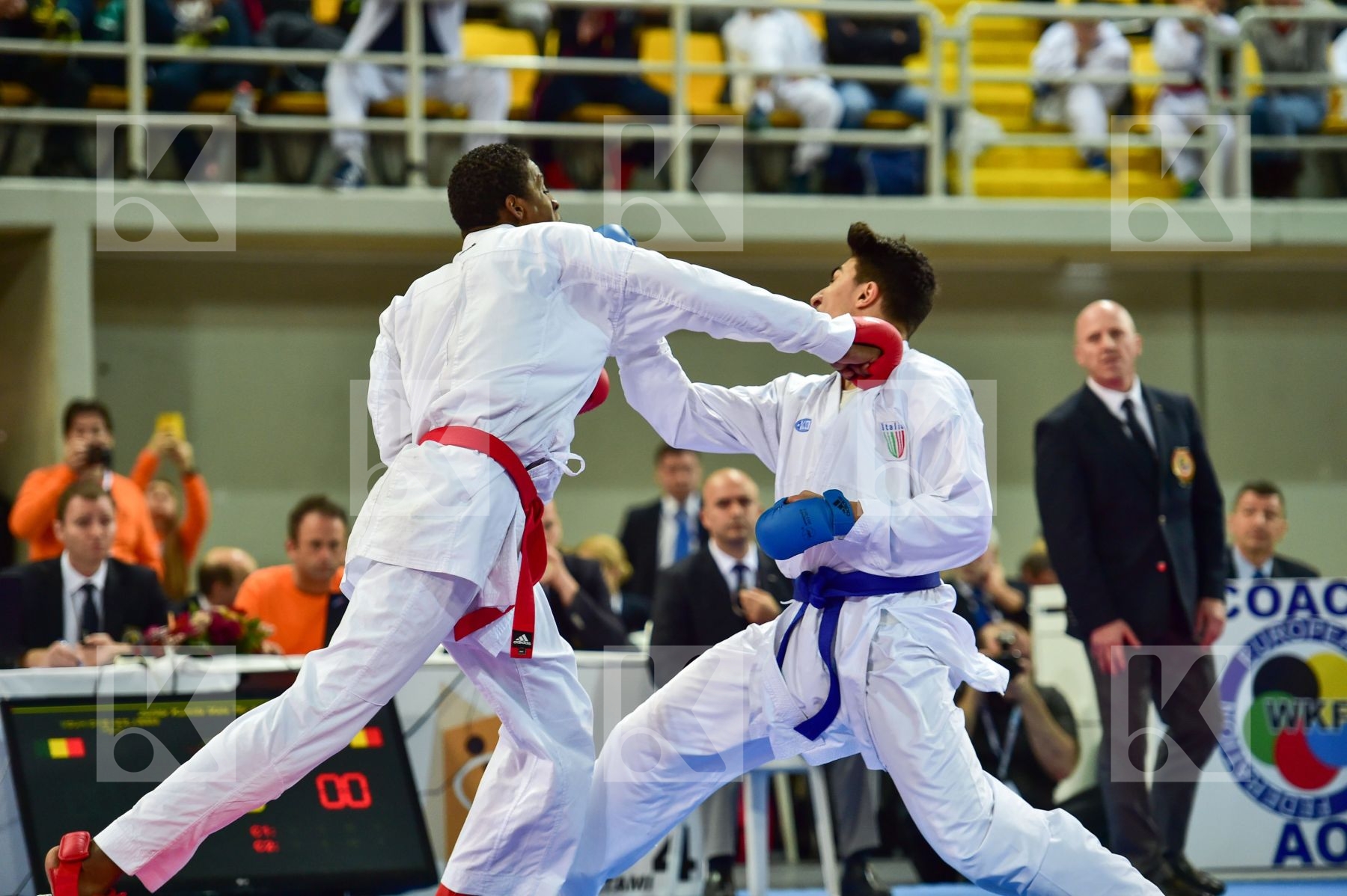+76 Kg France Italy Jacquet Dnylson Junior KO Kumite Male Mouhii