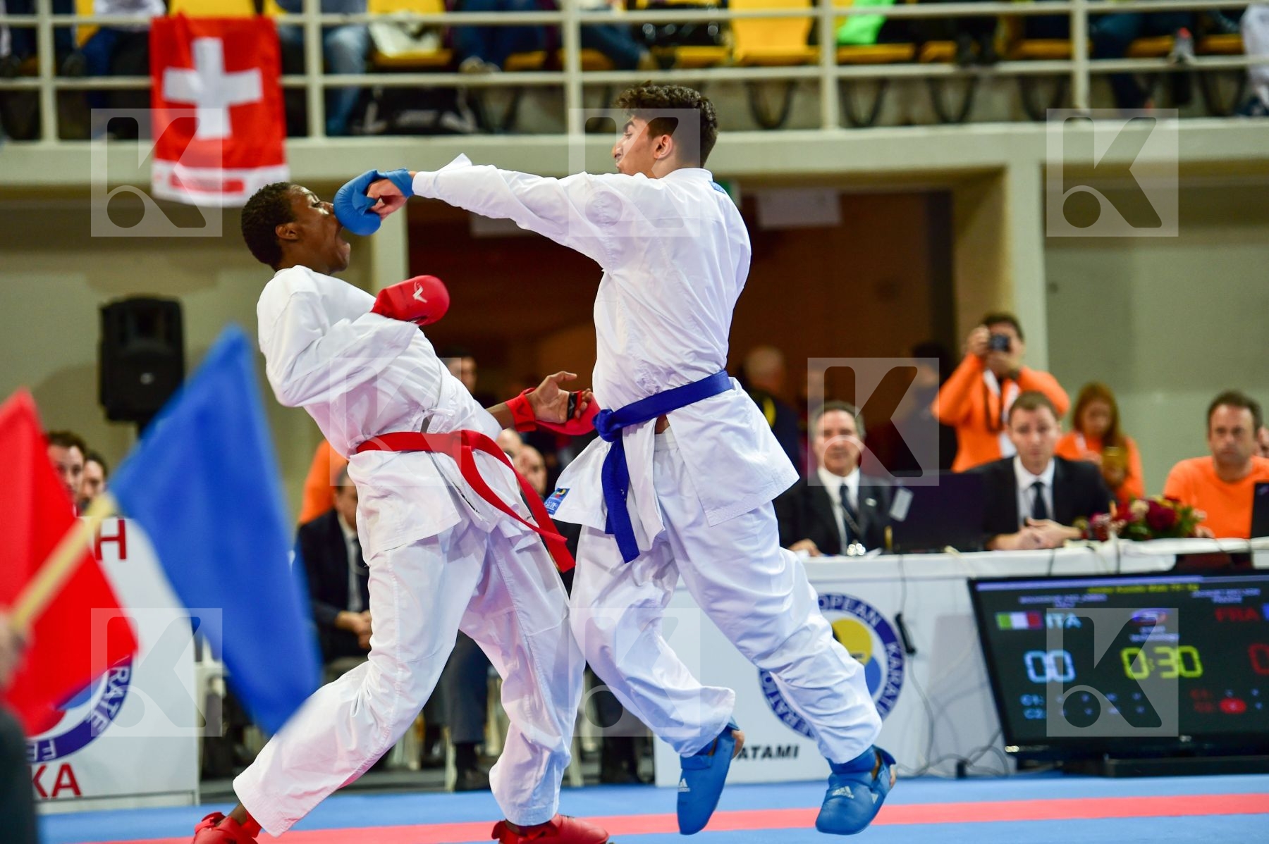 +76 Kg France Italy Jacquet Dnylson Junior KO Kumite Male Mouhii