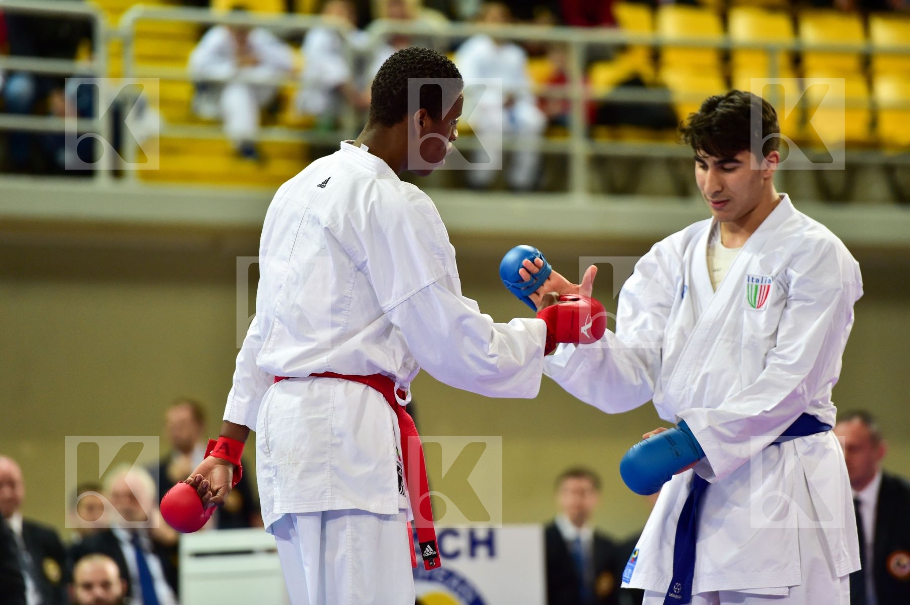 +76 Kg France Italy Jacquet Dnylson Junior KO Kumite Male Mouhii