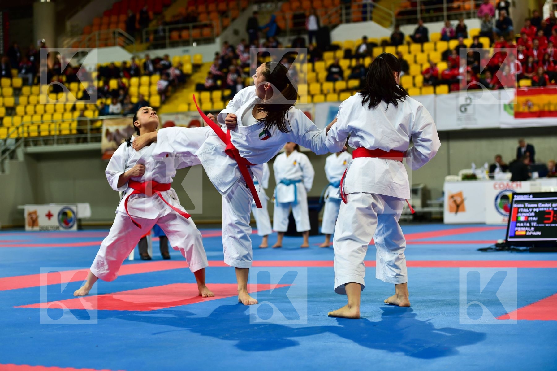Cadets et Juniors Female Italy Kata Shureido team
