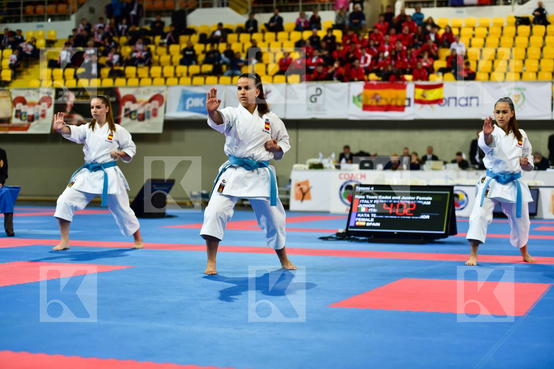 Cadets et Juniors DaeDo Female Kata Spain team