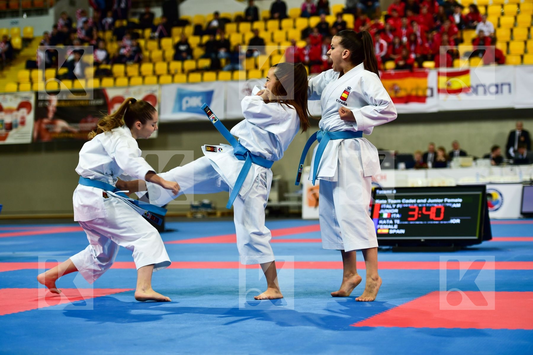 Cadets et Juniors DaeDo Female Kata Spain team