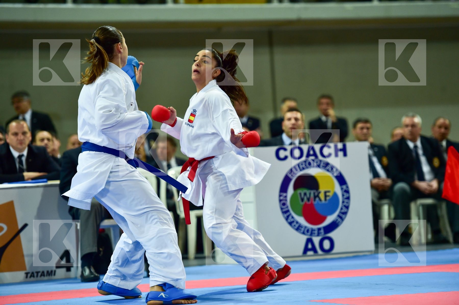 +68 Kg DaeDo Female Ferracuti Clio Italy Kumite Spain Torres Gar