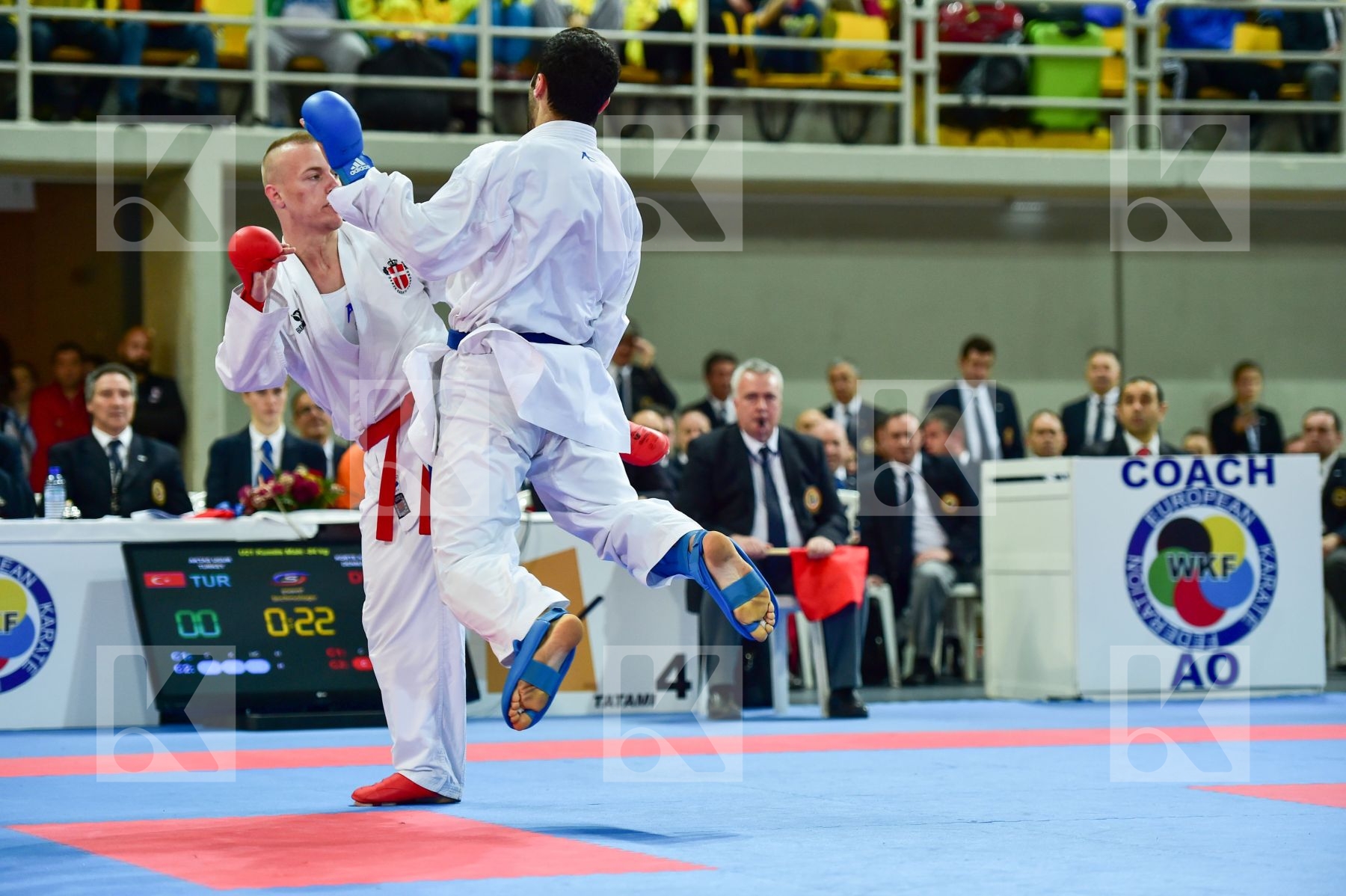 -84 Kg Aktas Ugur Budo Nord Denmark Korte Kevin Kumite Male Turk