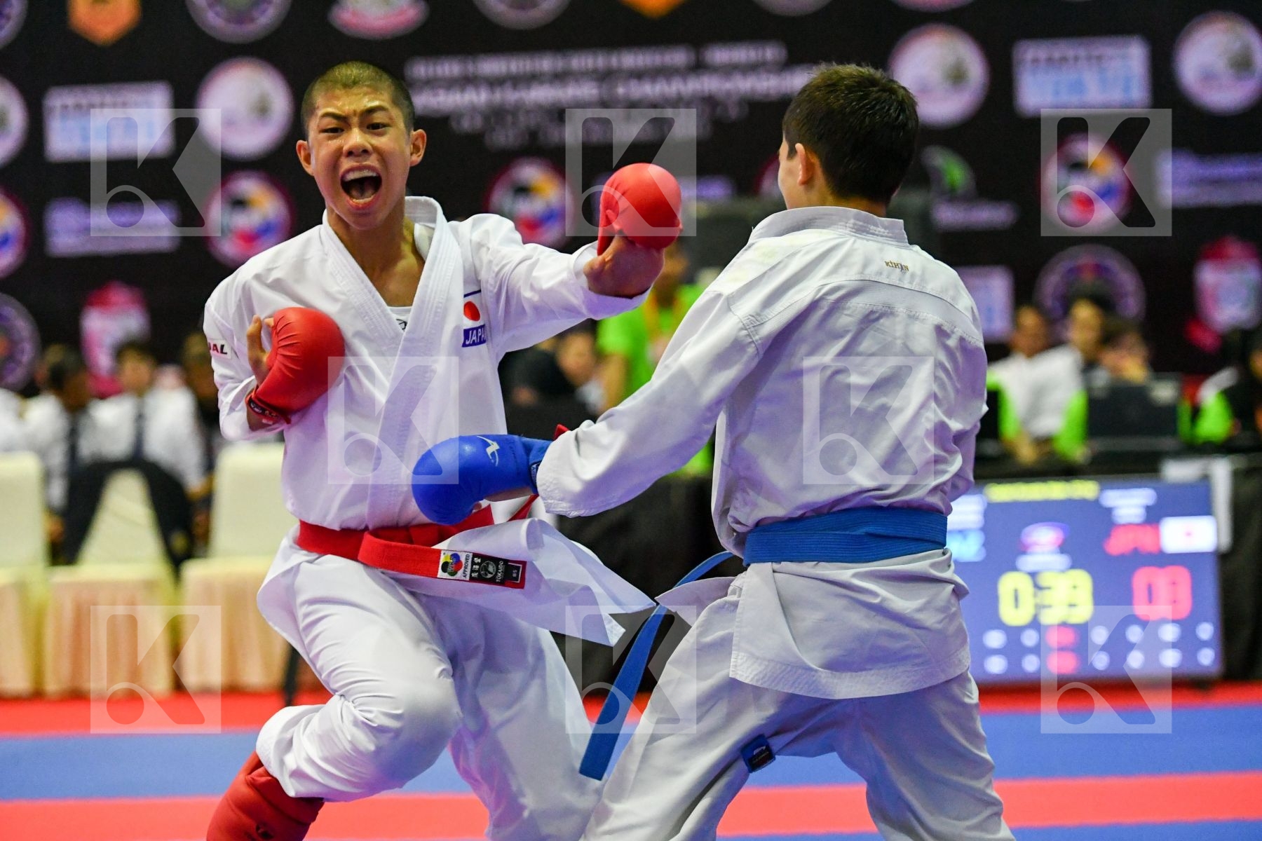 Cadet Kumite Male -52 Kg Japan Kazakhstan Marat Azamat Sakai Ken