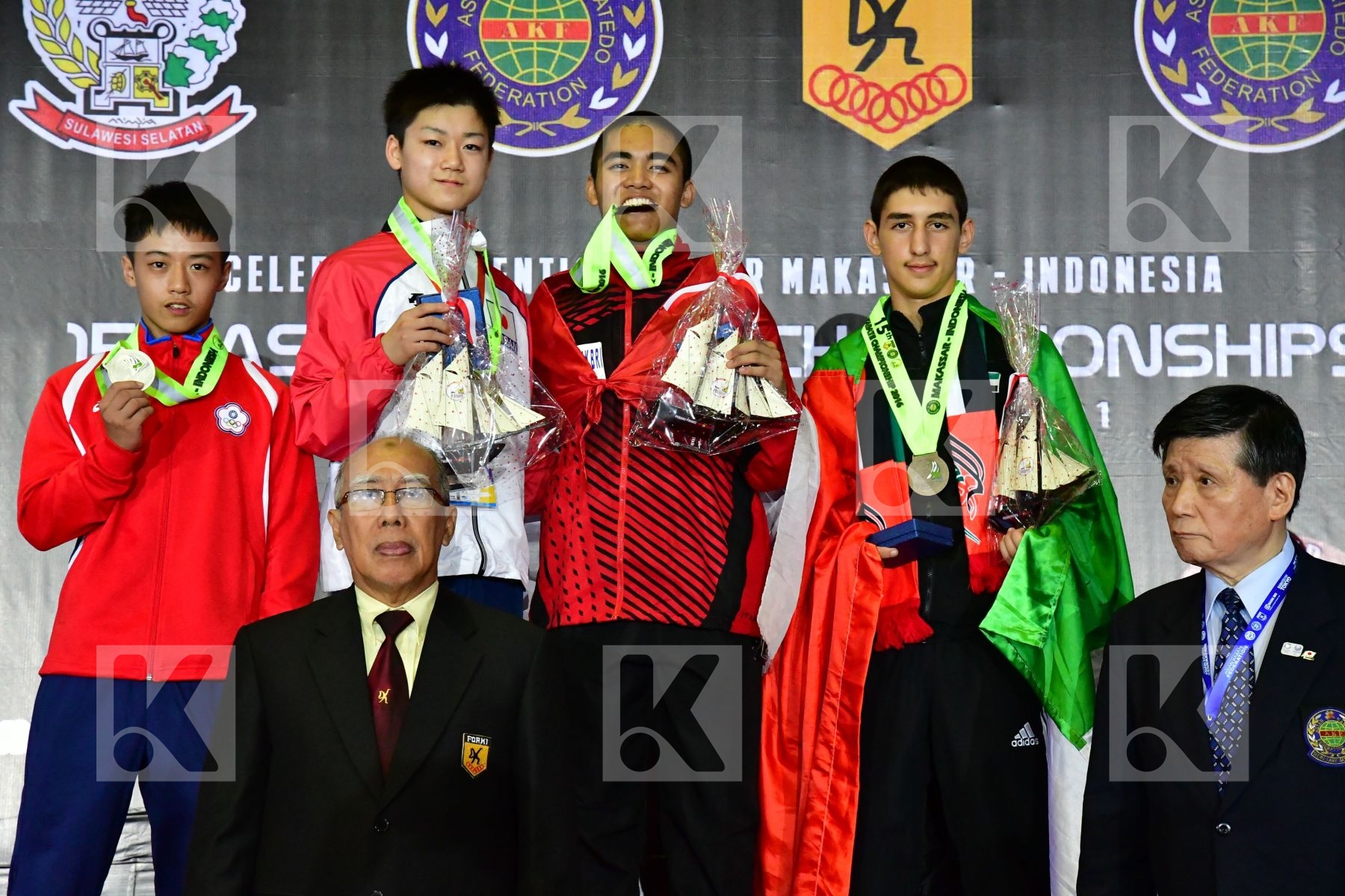 Abdelrahman Abdalla Aqeel Cadet Kata Male Chiang Ming-Sheng Chin