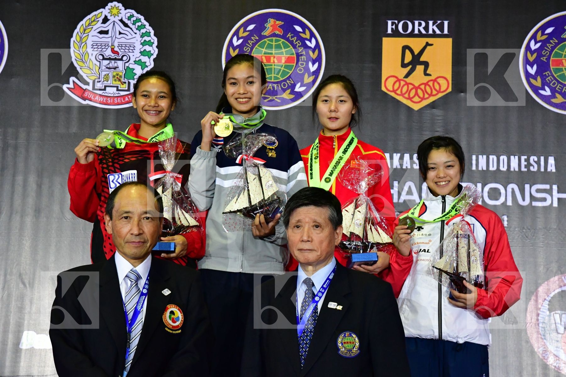 China Cui Hewei Fuchita Suzuna Indonesia Japan Junior Kumite Fem