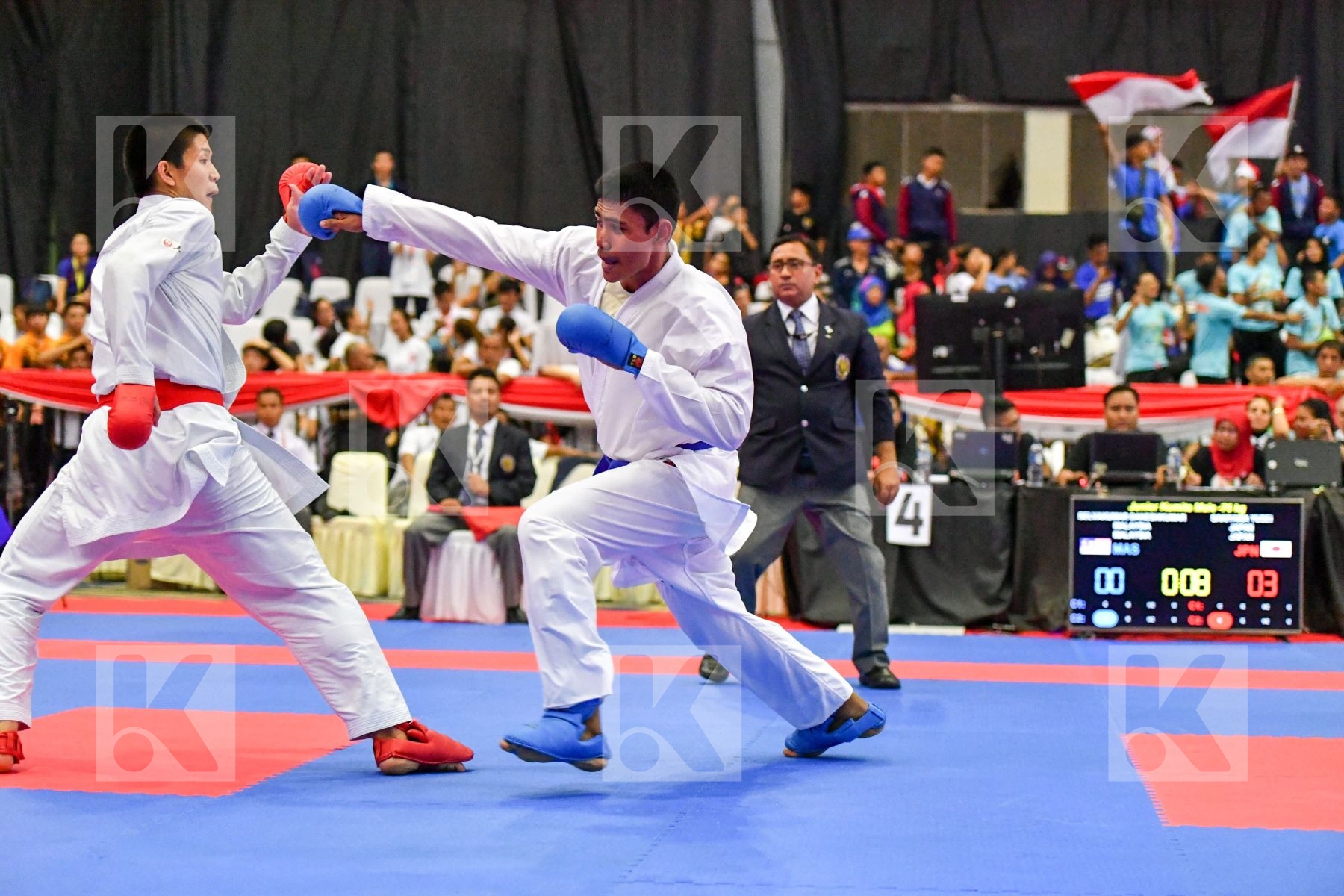 Japan Junior Kumite Male -76 Kg Malaysia Sakiyama Yusei Selvakum