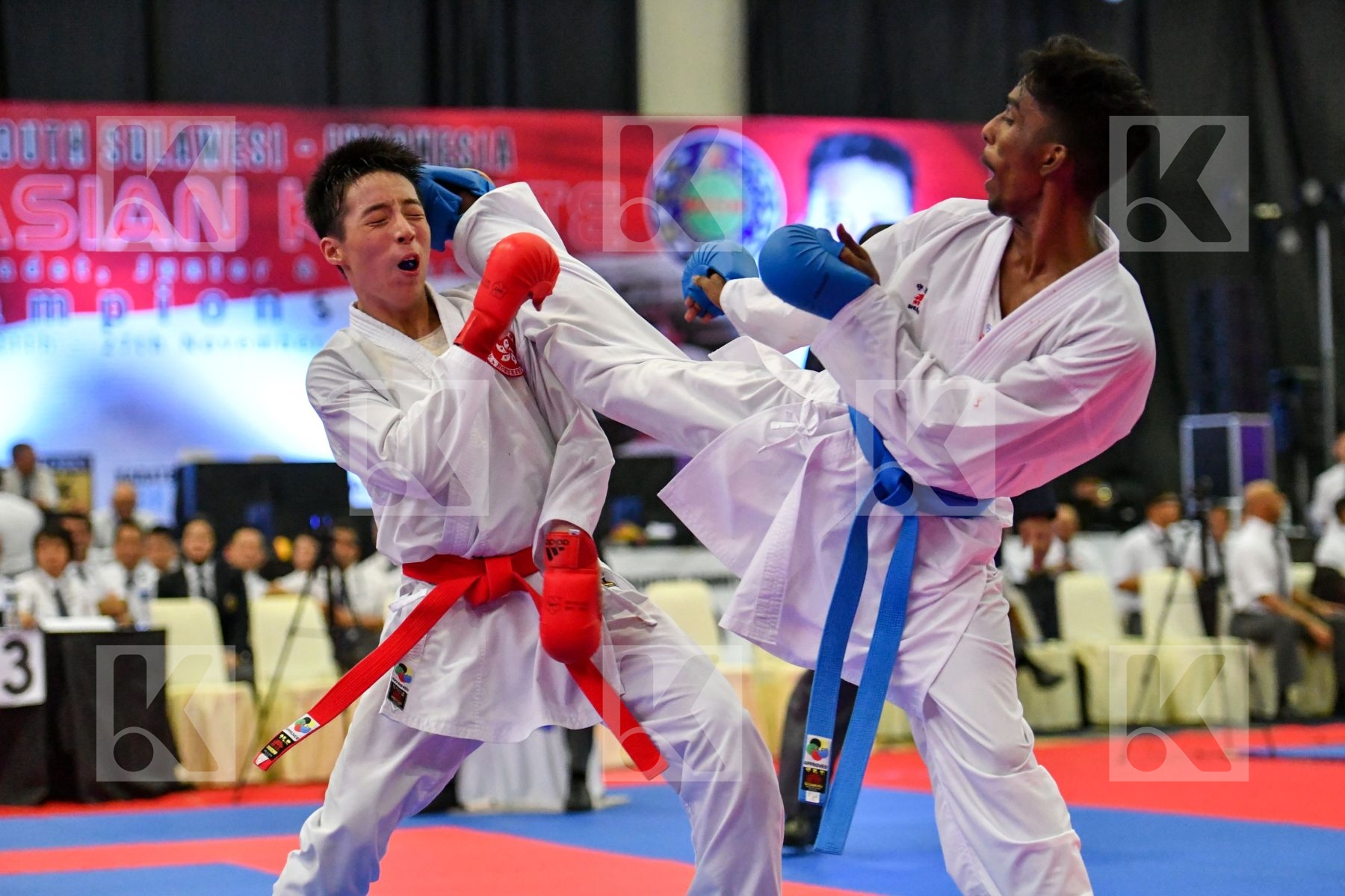 Chau Ka Him Hong Kong Junior Kumite Male -55 Kg Malaysia Shanmug