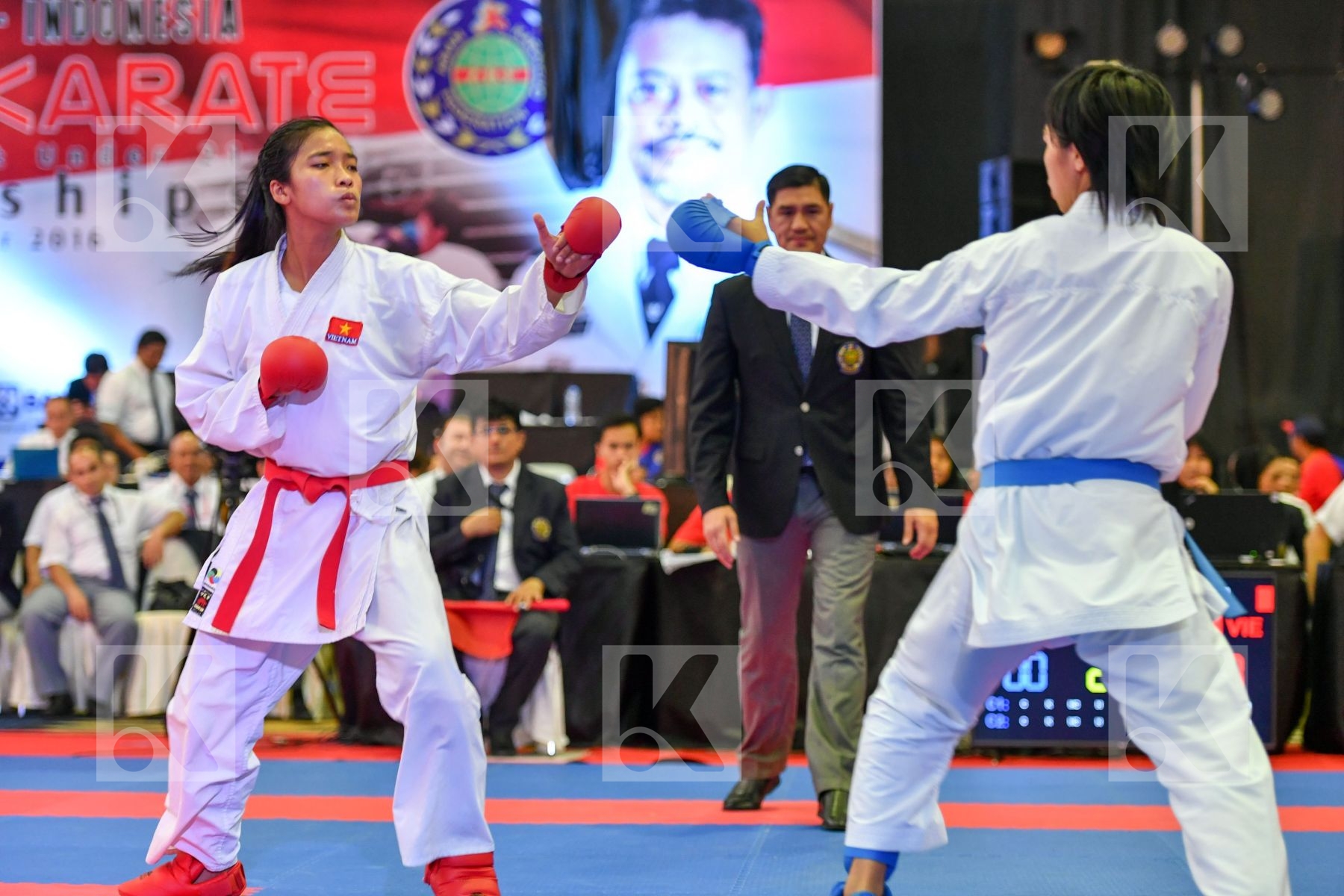 Japan Kikuchi Mizuki Nguyen Thi Viet Trinh U21 Kumite Female -68