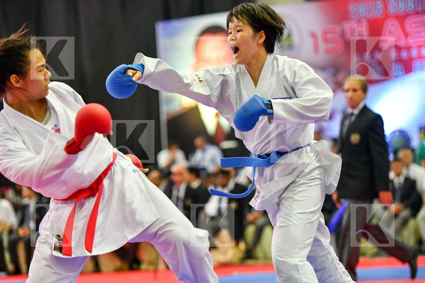 Japan Moriguchi Ayami Nguyen Thi Ngoan U21 Kumite Female -61 Kg