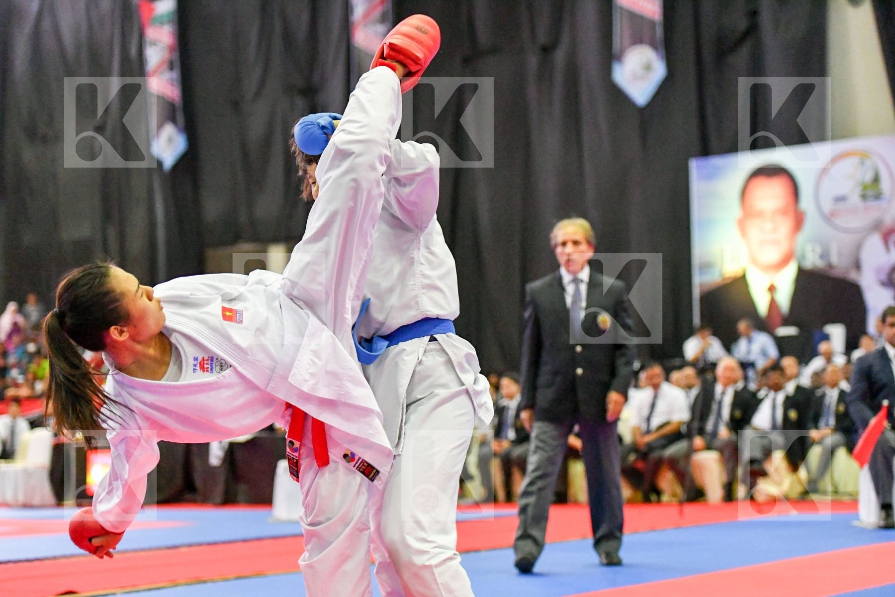 Japan Moriguchi Ayami Nguyen Thi Ngoan U21 Kumite Female -61 Kg