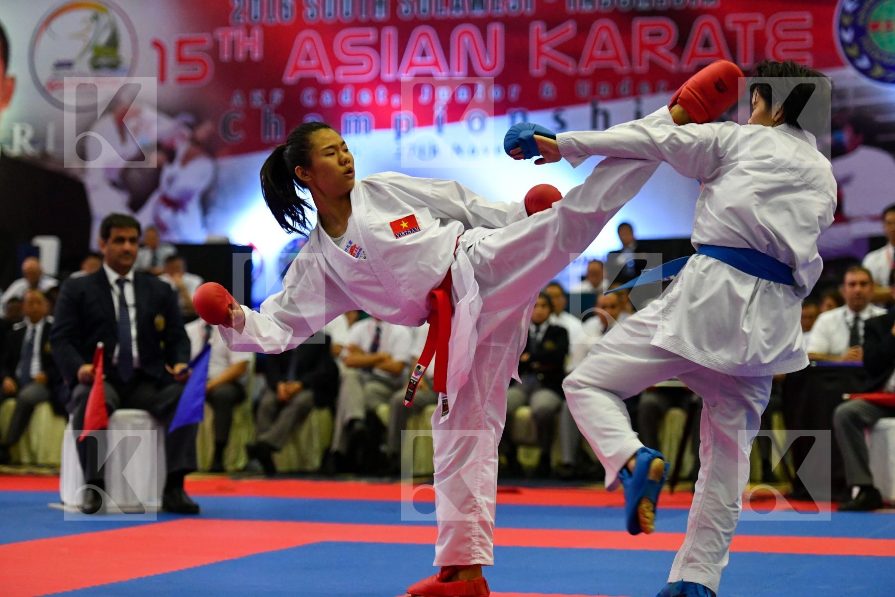 Japan Moriguchi Ayami Nguyen Thi Ngoan U21 Kumite Female -61 Kg