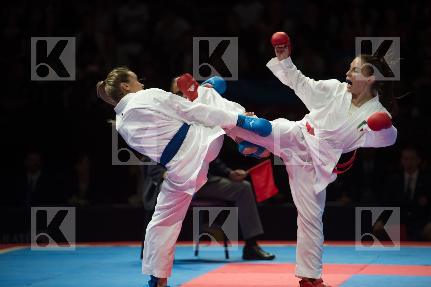 -55 Kg Cardin Sara Female final italy kumite Terliuga Anzhelika