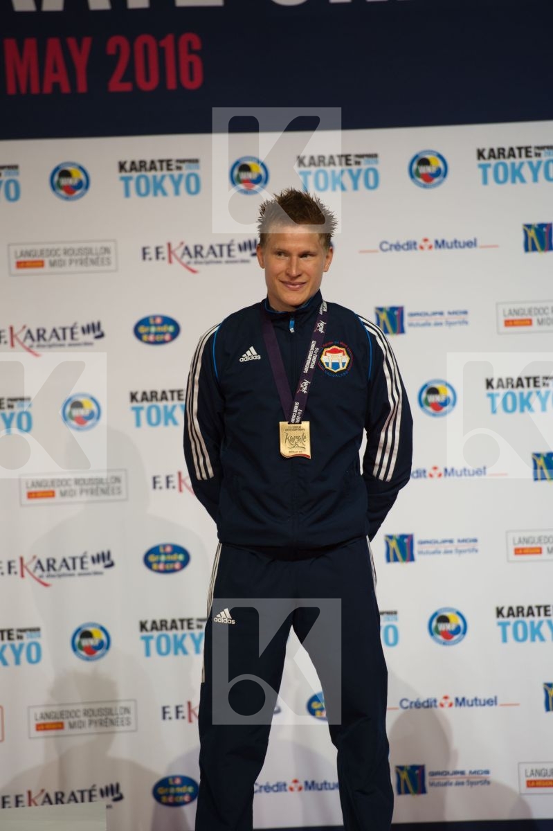 -75 Kg kumite Male Nederlands podium Smaal Rene