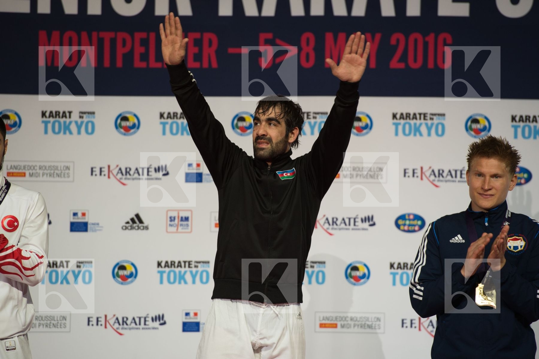 -75 Kg Aghayev Rafael Azerbaijan kumite Male podium
