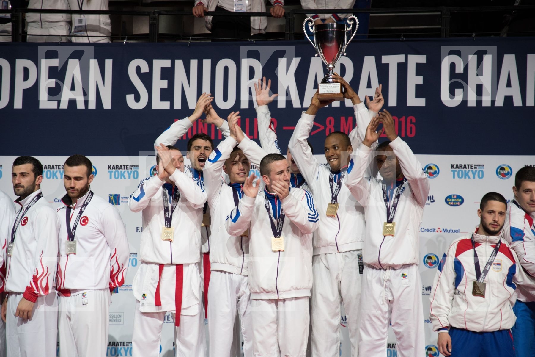 france kumite Male podium team