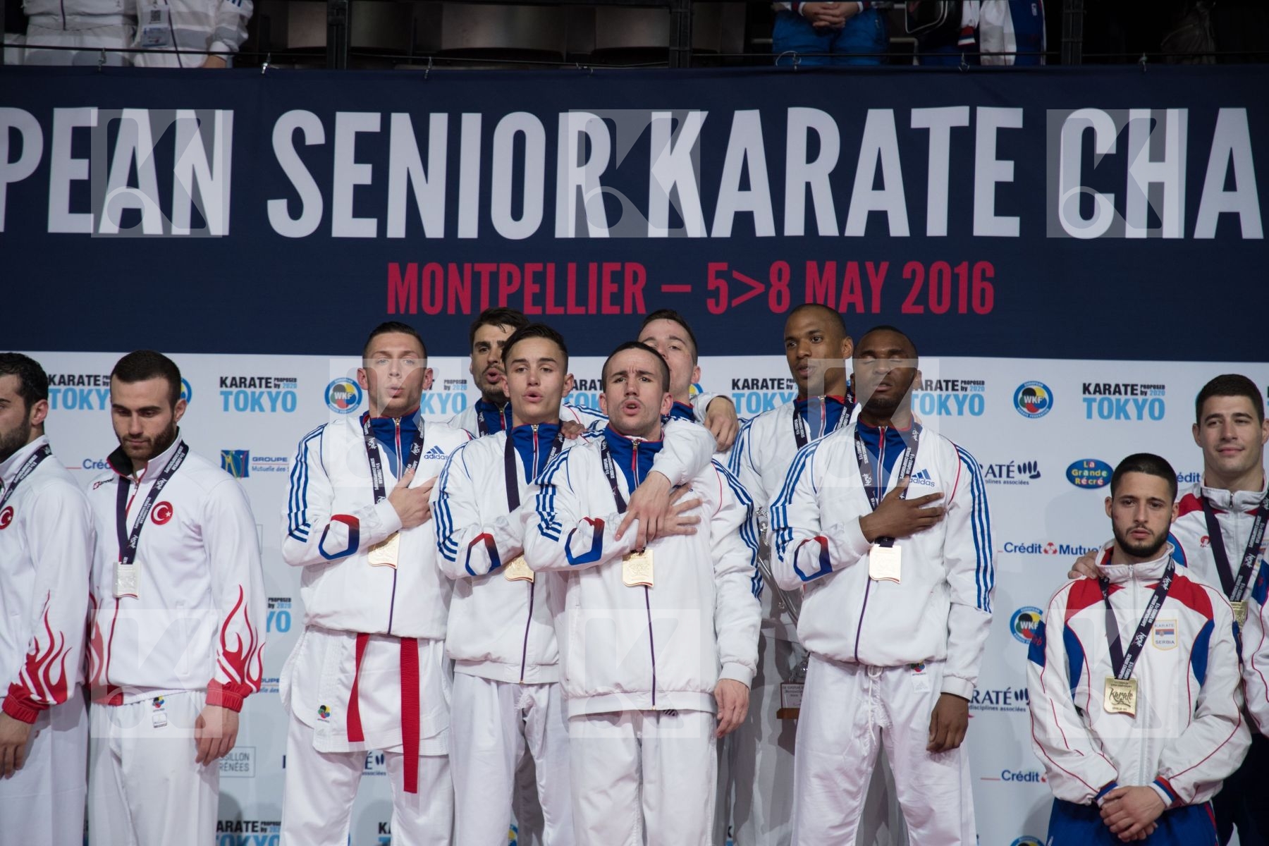 france kumite Male podium team