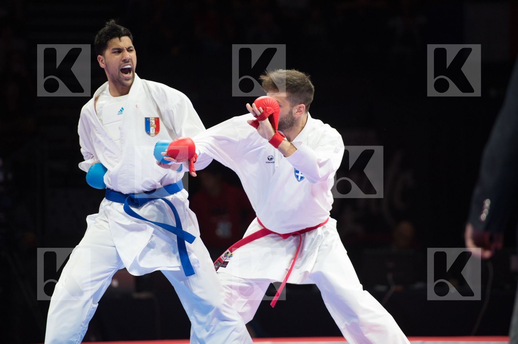 84+ Kg Bendiab Salim france Greece kumite Male margaritopoulos s