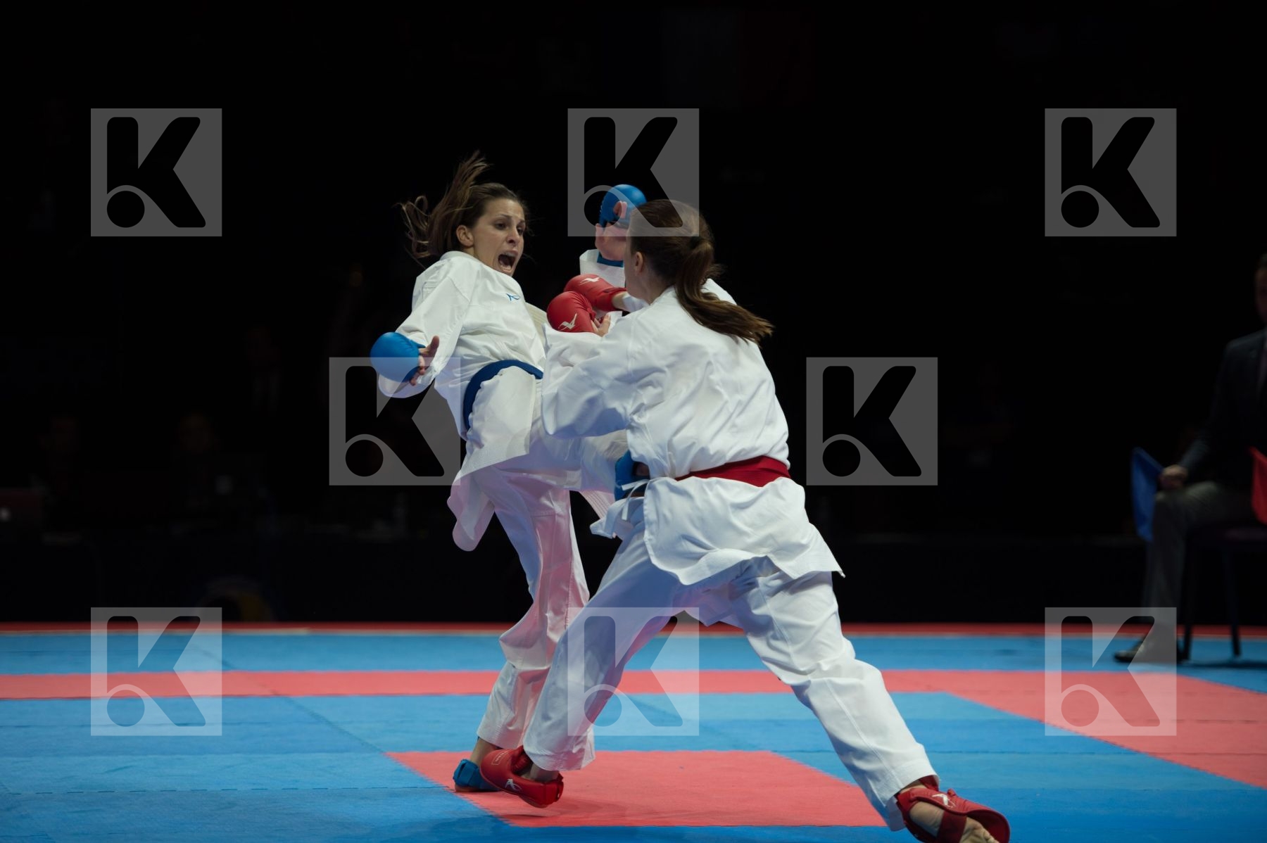 -50 Kg female kumite jovic anja Milivojcevic Jelena Montenegro s