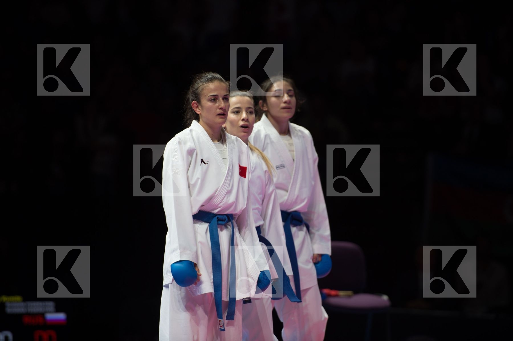 Female kumite russian federation semi-final team Turkey