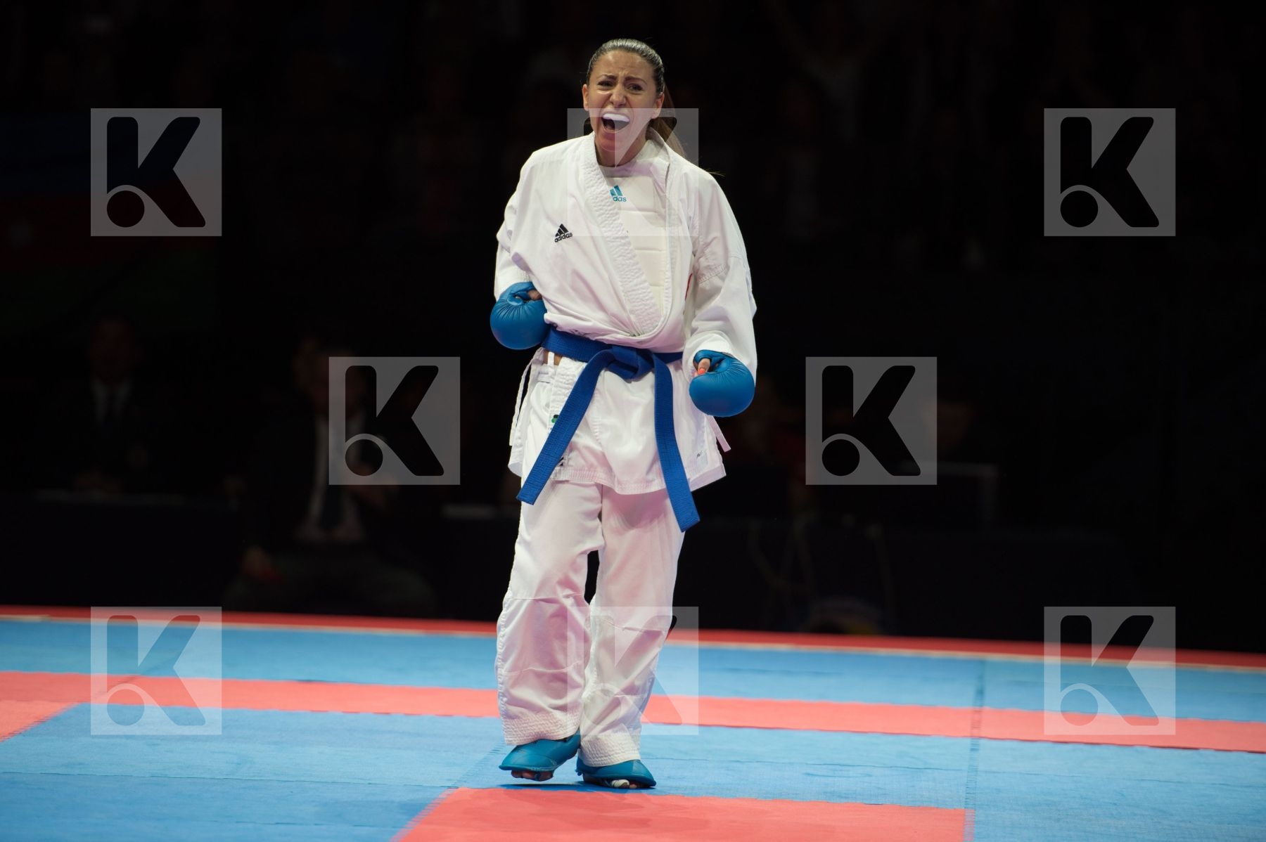 Female france kumite semi-final Switzerland team