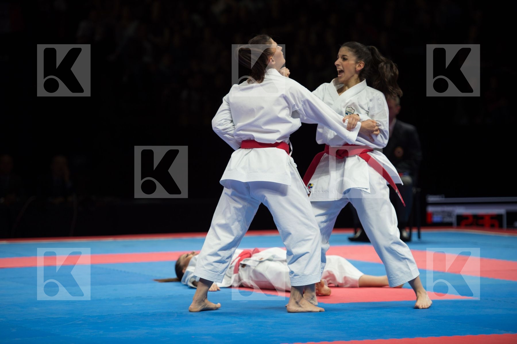 Female Greece kata semi-final team