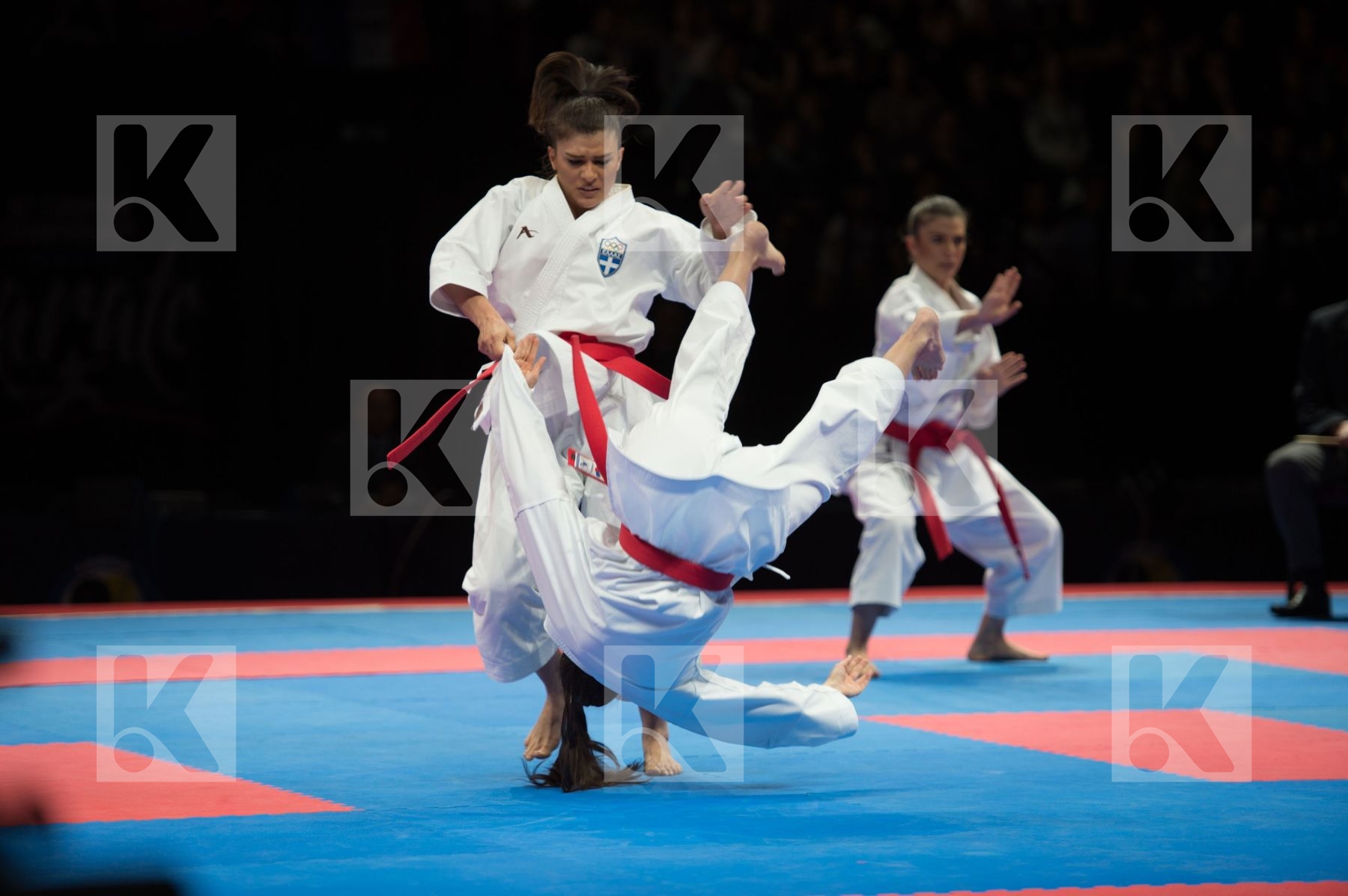 Female Greece kata semi-final team