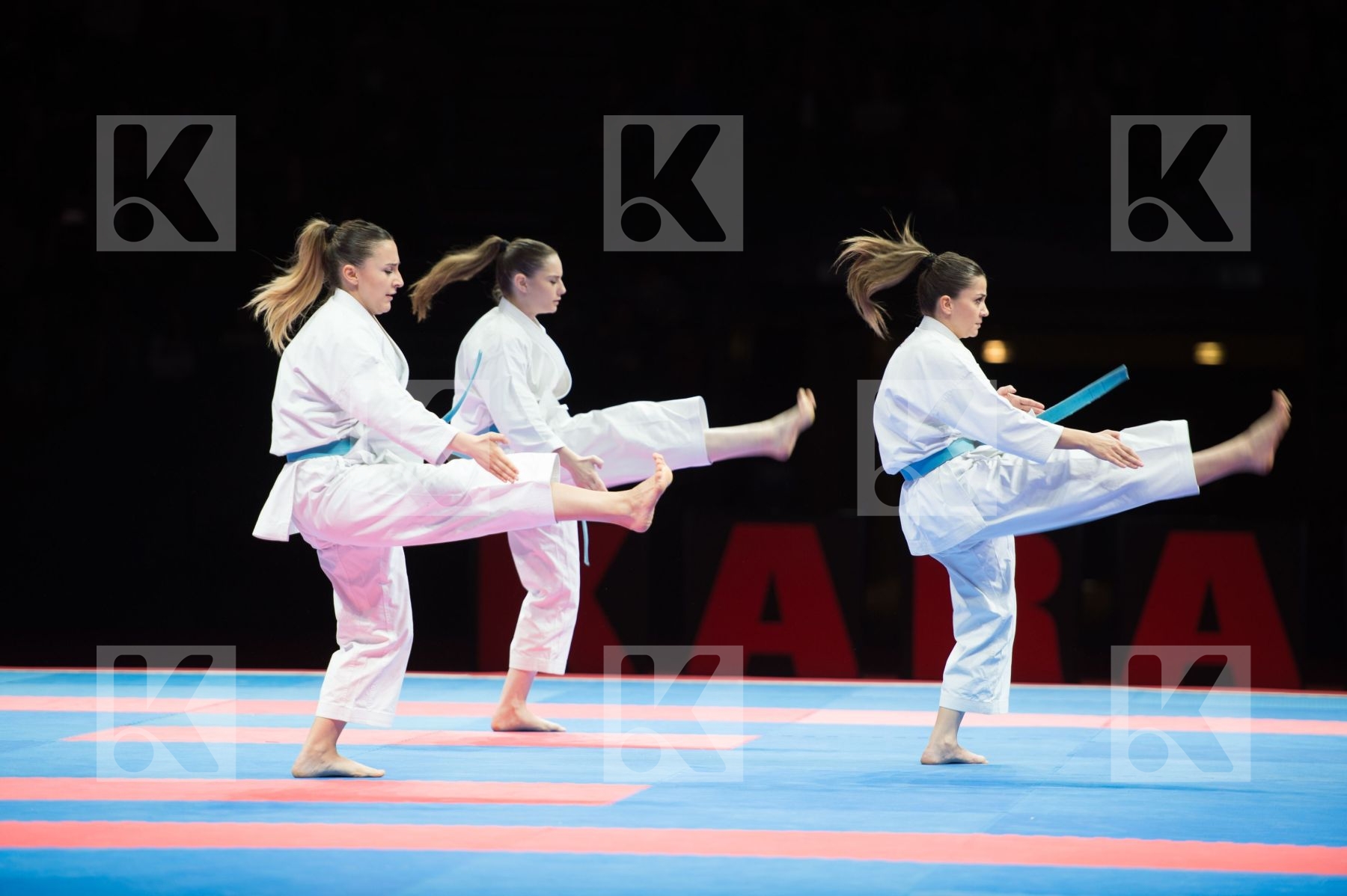 Female kata semi-final team Turkey