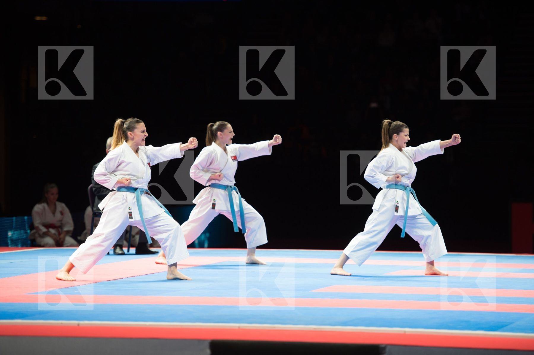 Female kata semi-final team Turkey