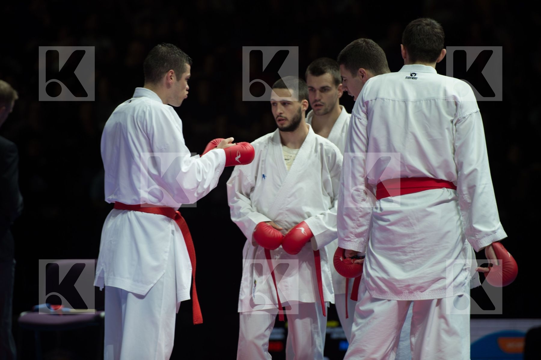 kumite Male netherlands semi-final Serbia team