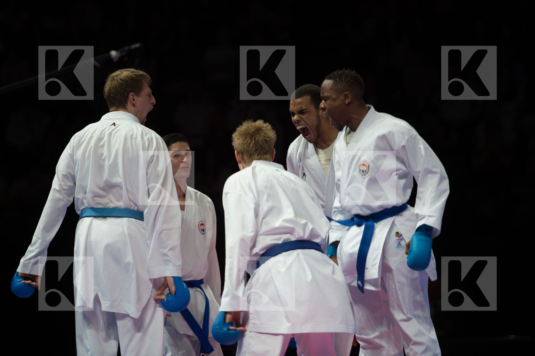 kumite Male netherlands semi-final Serbia team