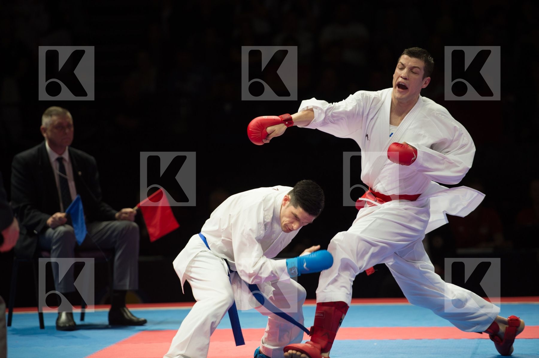 kumite Male netherlands semi-final Serbia team