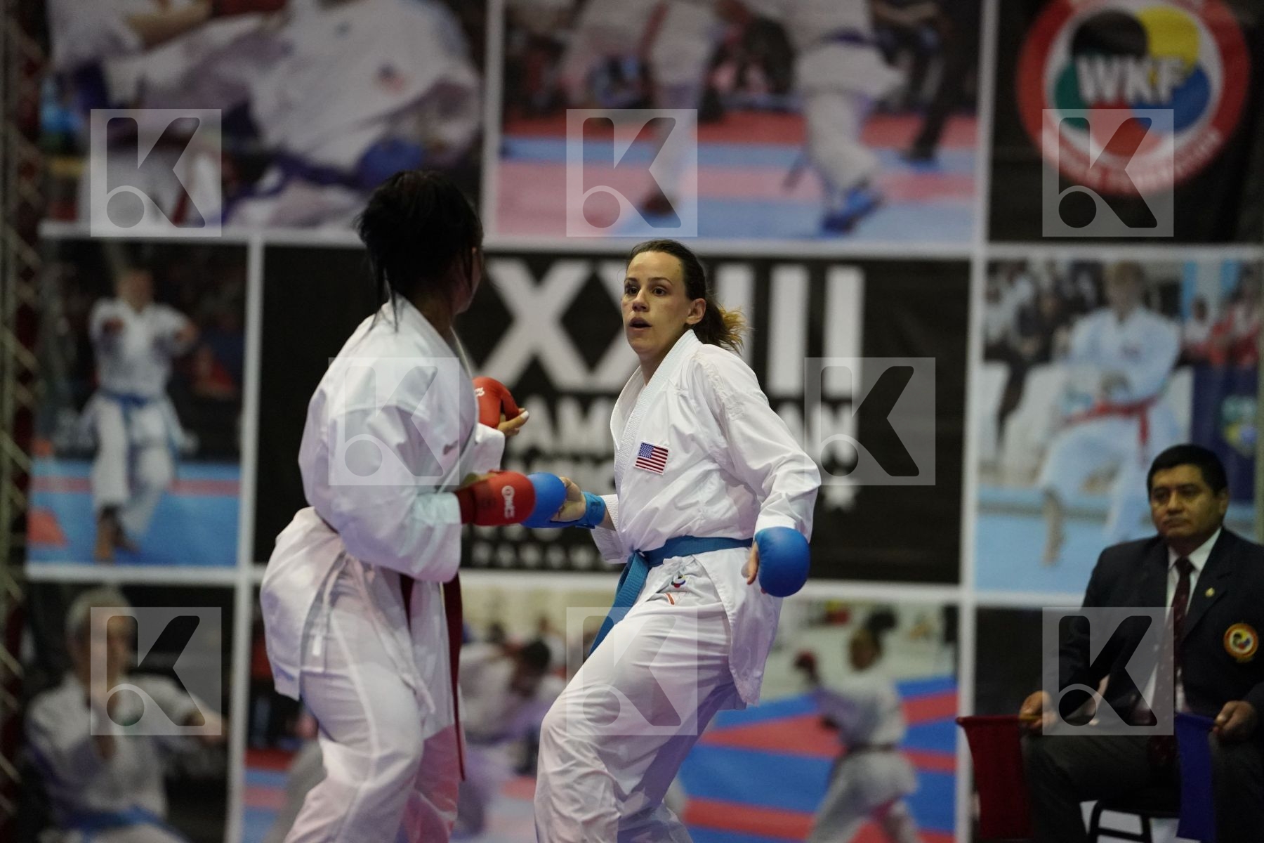 MOLINA OMAIRA (VENEZUELA) vs WASOWICZ MAYA (USA) in Senior Kumite 84+ Kg - Final bout