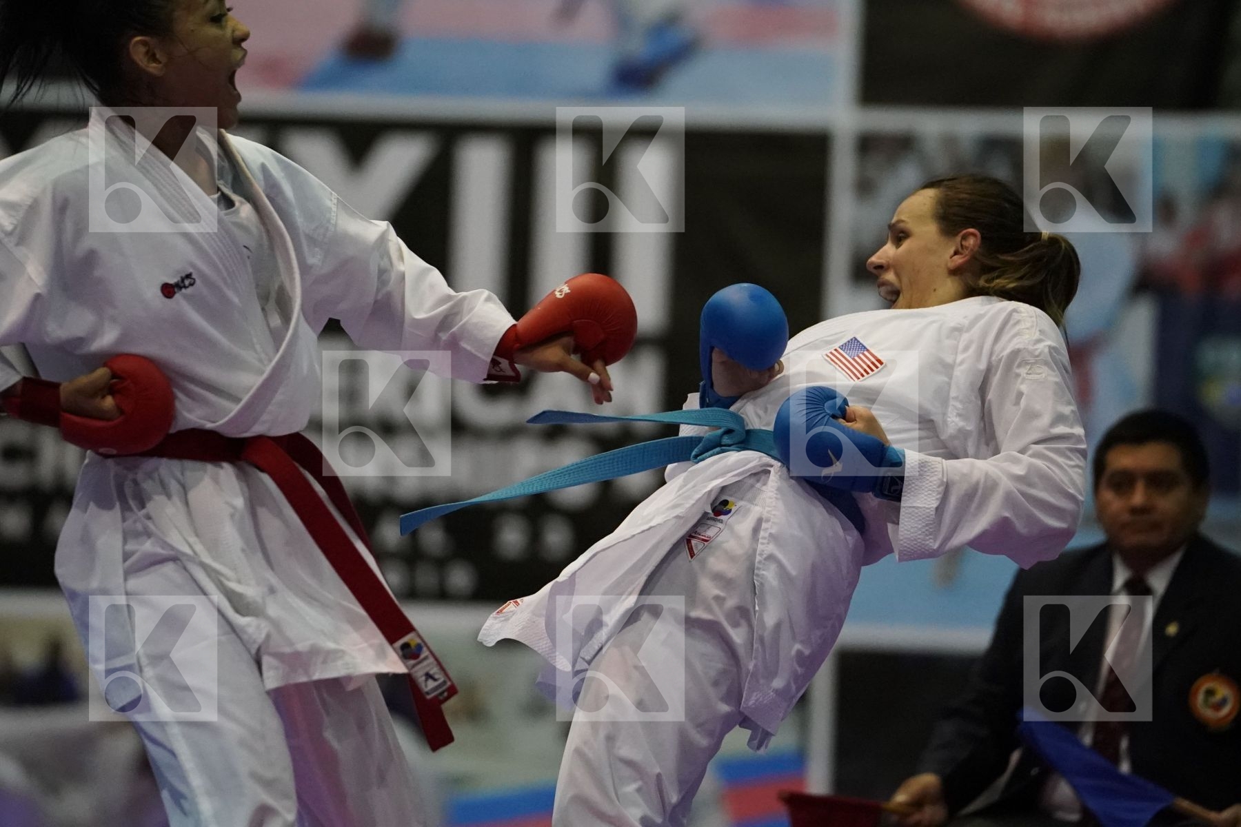 MOLINA OMAIRA (VENEZUELA) vs WASOWICZ MAYA (USA) in Senior Kumite 84+ Kg - Final bout