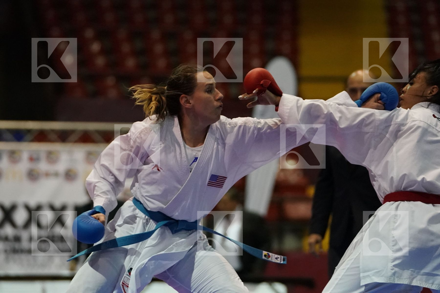 MOLINA OMAIRA (VENEZUELA) vs WASOWICZ MAYA (USA) in Senior Kumite 84+ Kg - Final bout