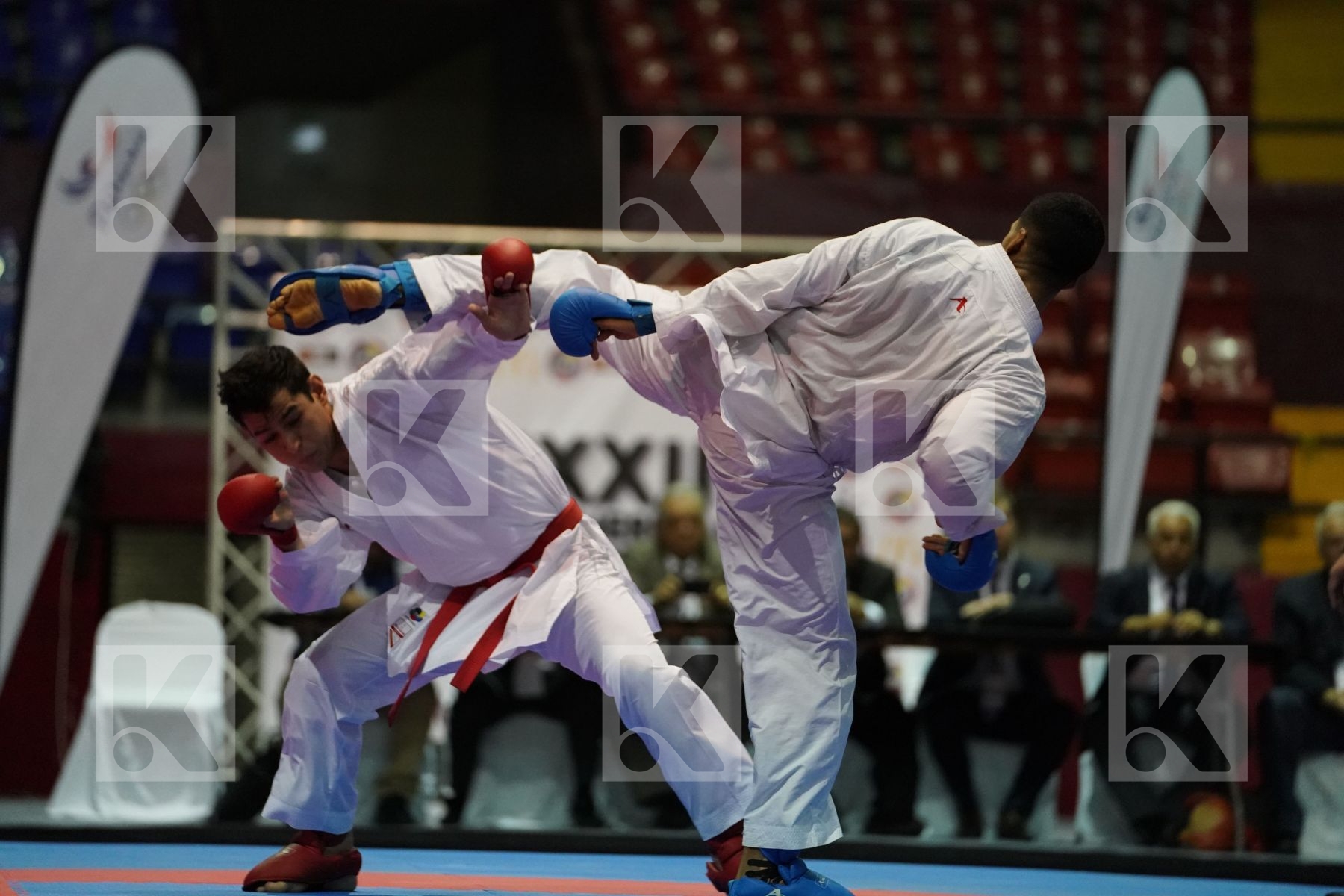 VALERA FREDDY (VENEZUELA) vs HENAO AMU RUBEN DARIO (COLOMBIA) in Senior Kumite -84 Kg - Final bout