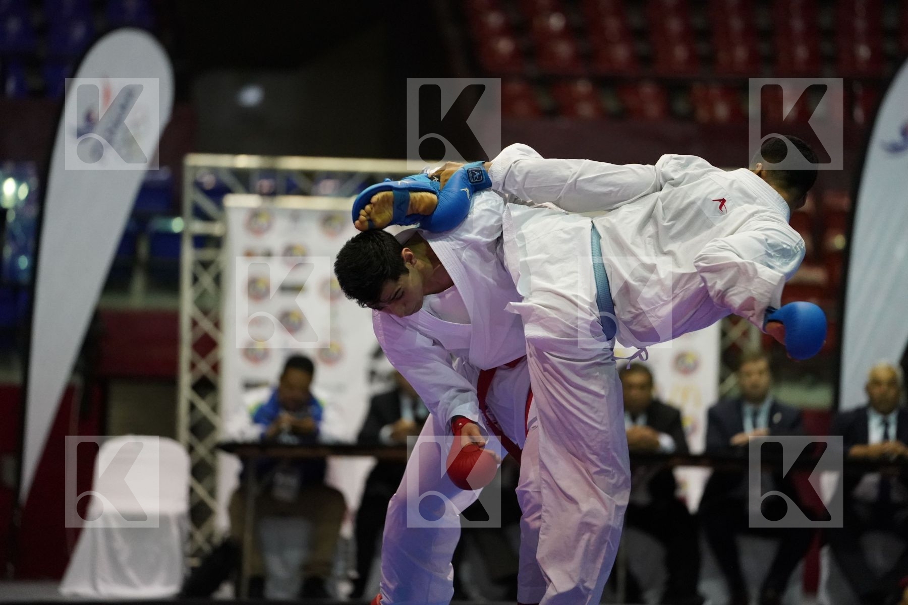 VALERA FREDDY (VENEZUELA) vs HENAO AMU RUBEN DARIO (COLOMBIA) in Senior Kumite -84 Kg - Final bout