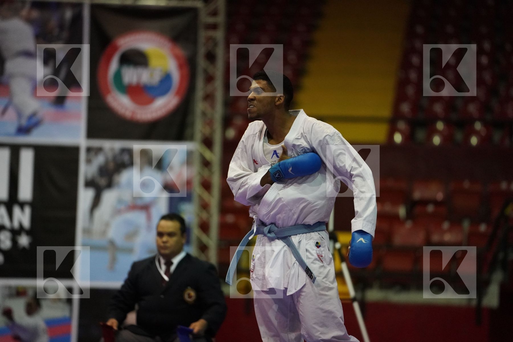 VALERA FREDDY (VENEZUELA) vs HENAO AMU RUBEN DARIO (COLOMBIA) in Senior Kumite -84 Kg - Final bout