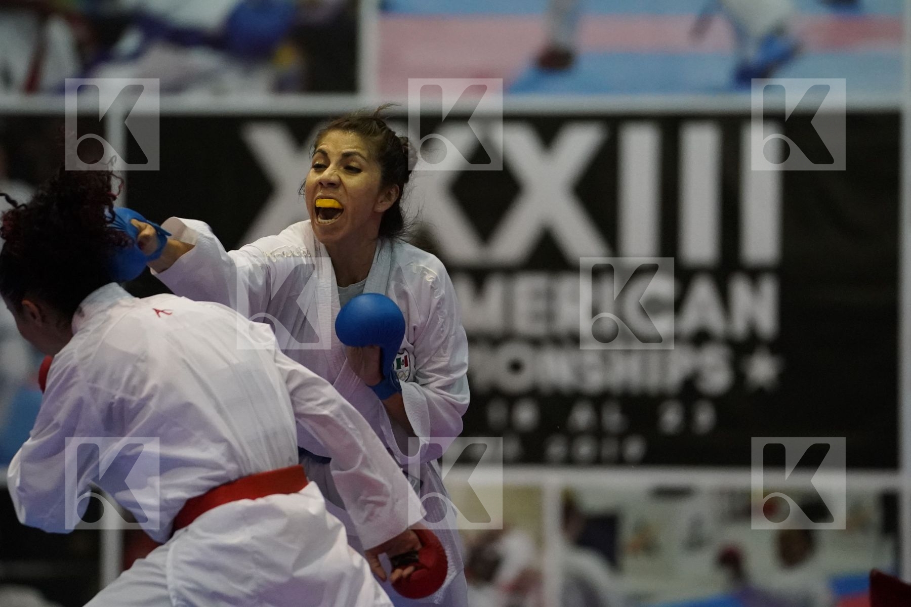 FACTOS JACQUELINE (ECUADOR) vs ARREOLA MERILLELA (MEXICO) in Senior Kumite -61 Kg - Final bout