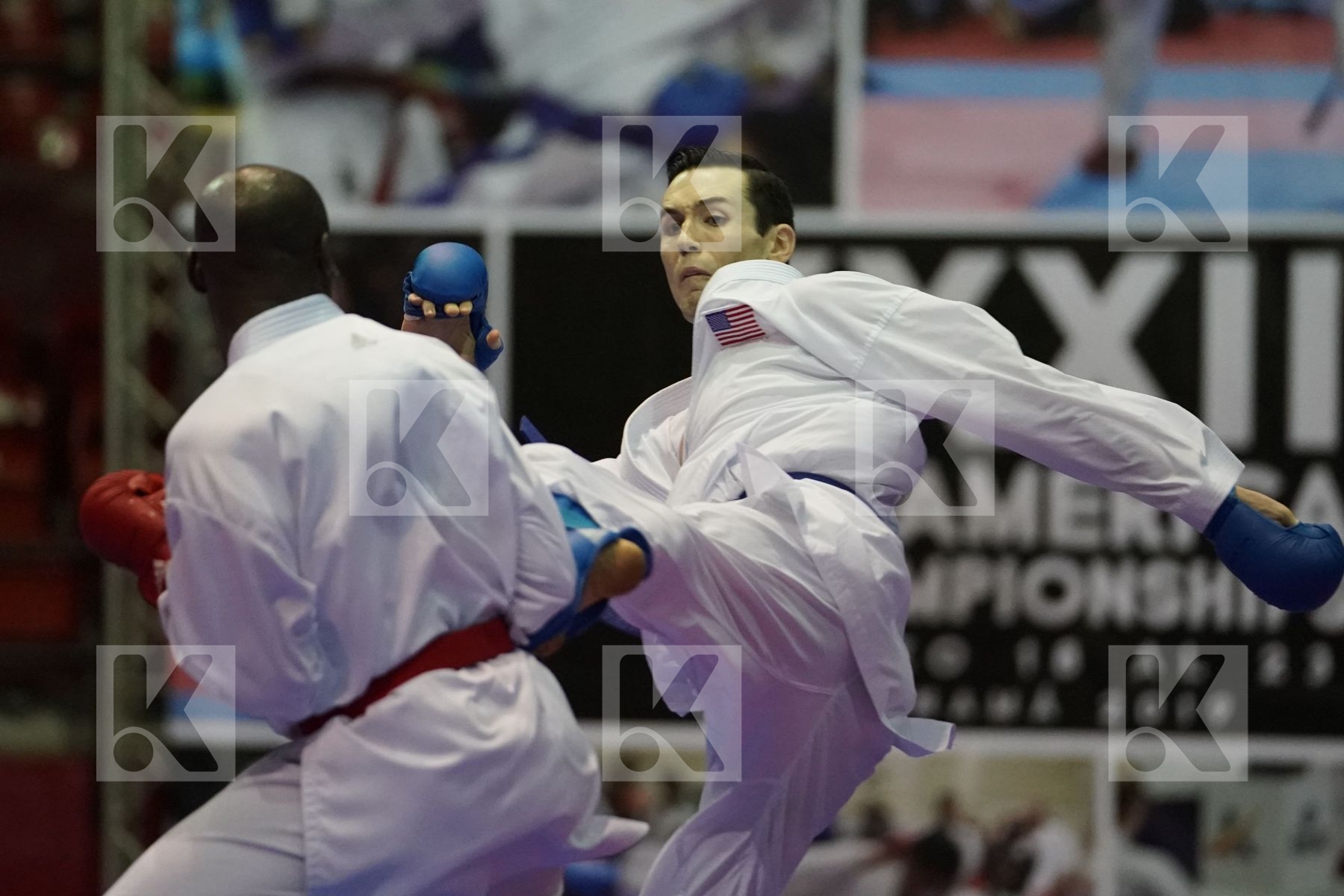 BROWN ALTON (JAMAICA) vs SCOTT THOMAS (USA) in Senior Kumite -75 Kg - Final bout
