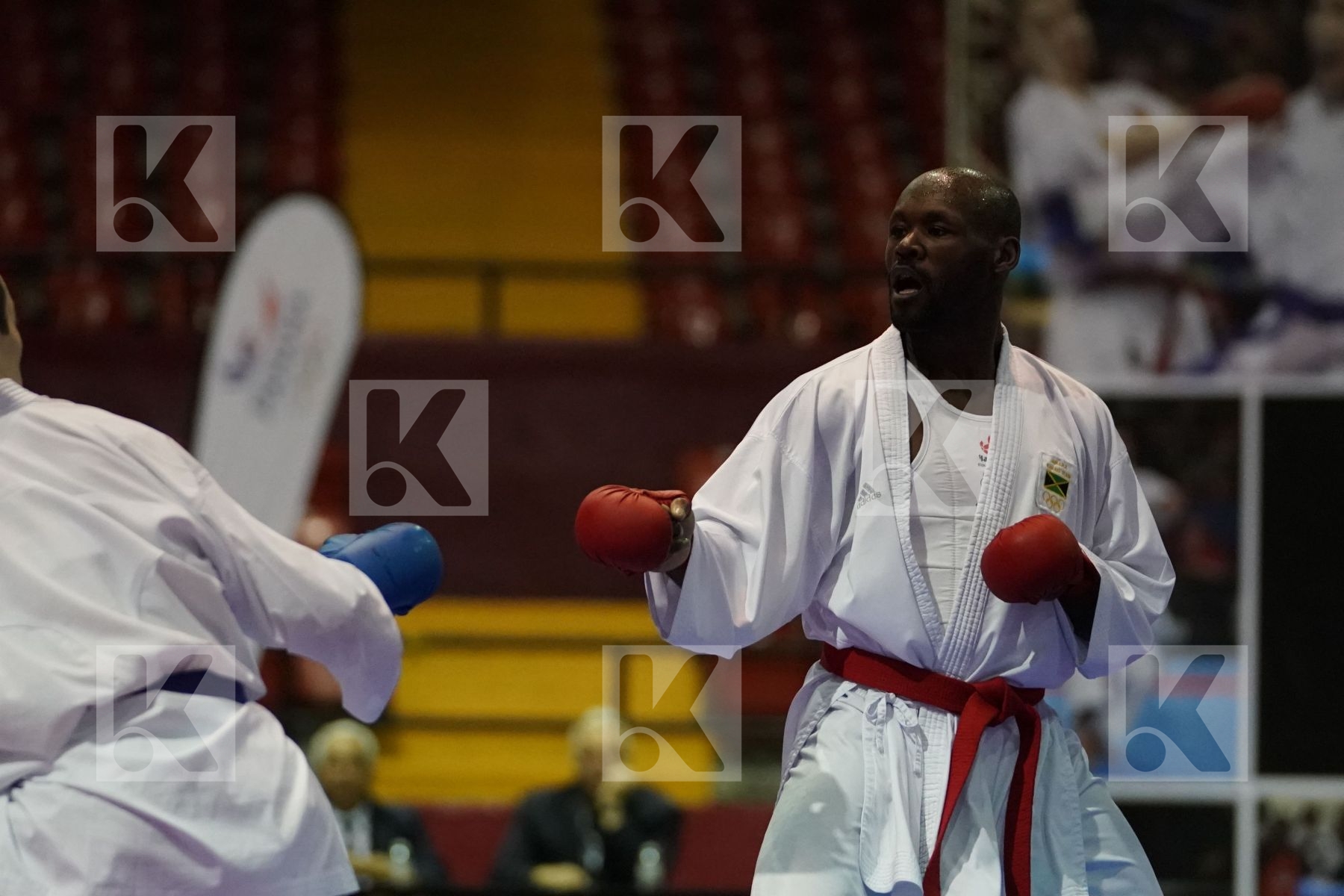 BROWN ALTON (JAMAICA) vs SCOTT THOMAS (USA) in Senior Kumite -75 Kg - Final bout