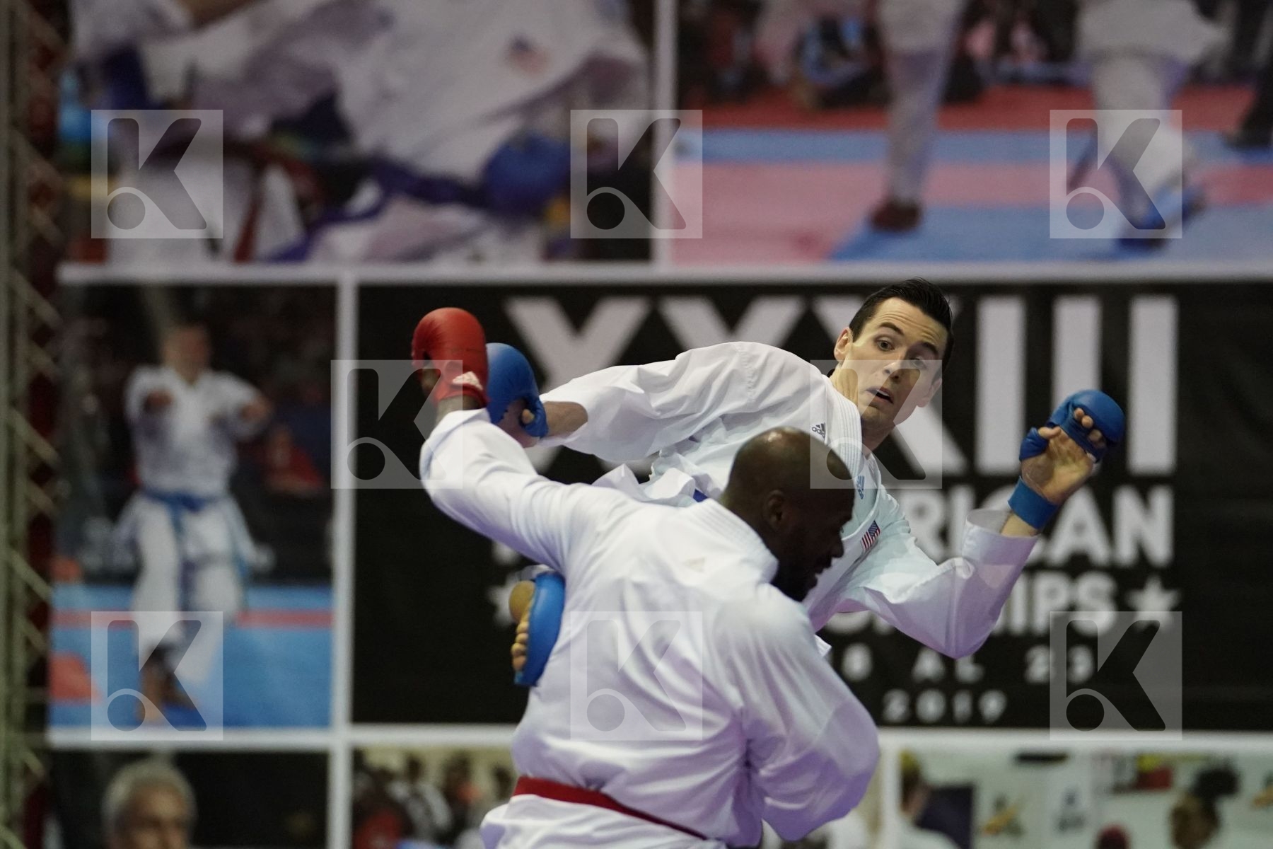 BROWN ALTON (JAMAICA) vs SCOTT THOMAS (USA) in Senior Kumite -75 Kg - Final bout