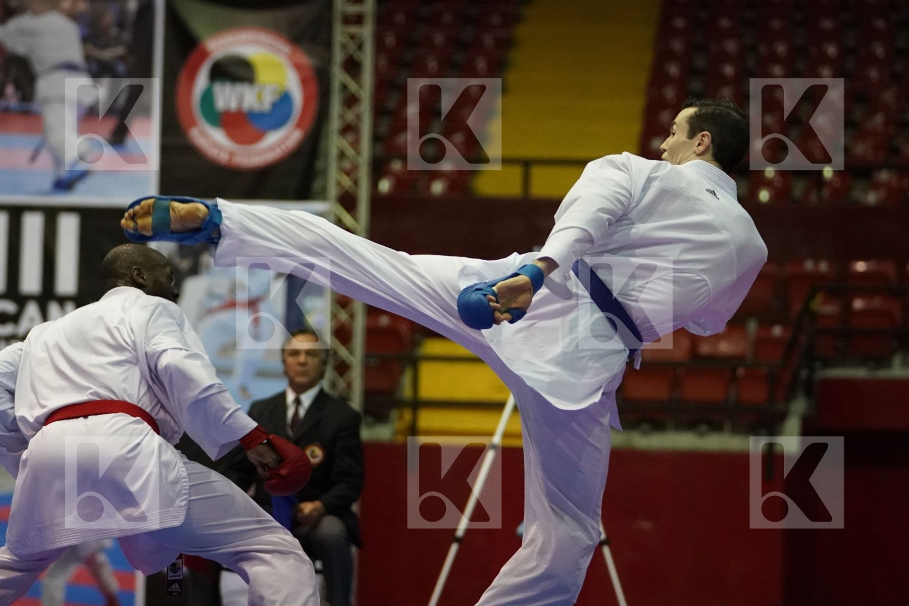 BROWN ALTON (JAMAICA) vs SCOTT THOMAS (USA) in Senior Kumite -75 Kg - Final bout