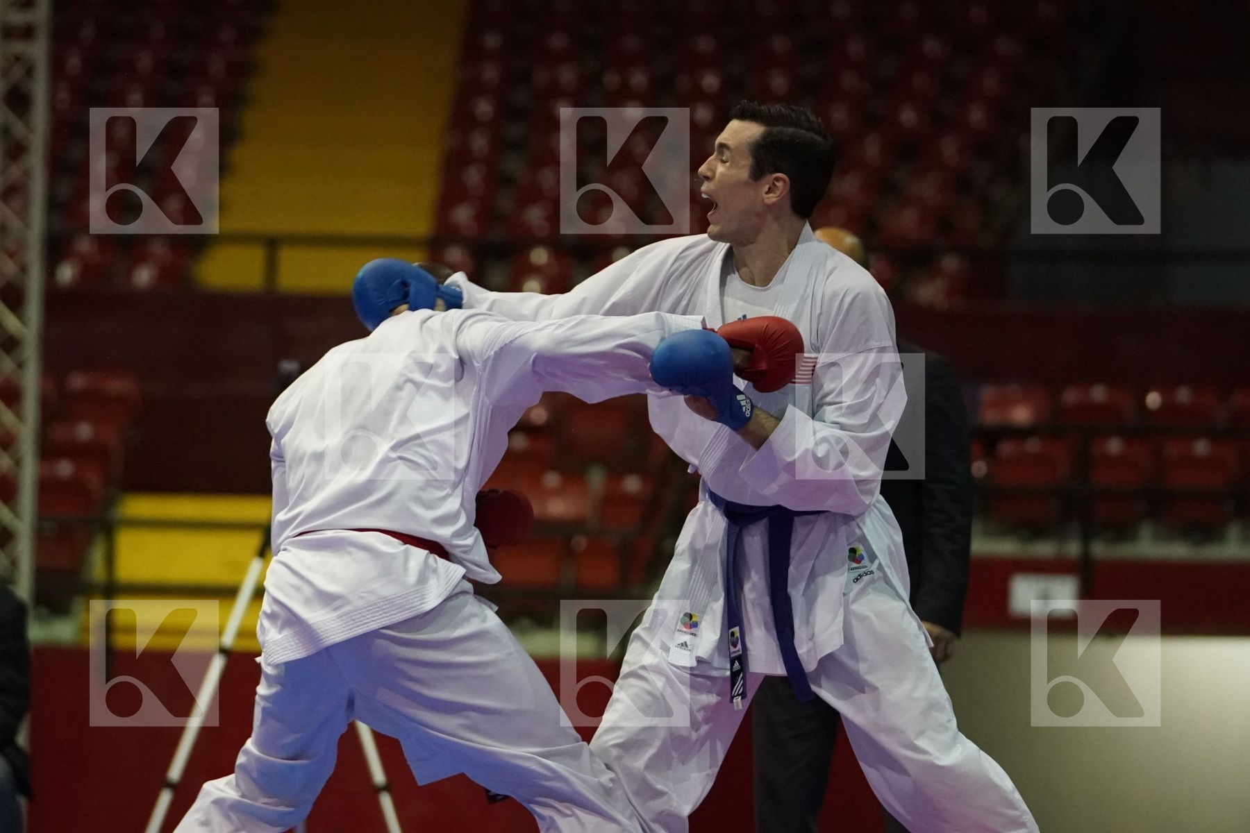 BROWN ALTON (JAMAICA) vs SCOTT THOMAS (USA) in Senior Kumite -75 Kg - Final bout
