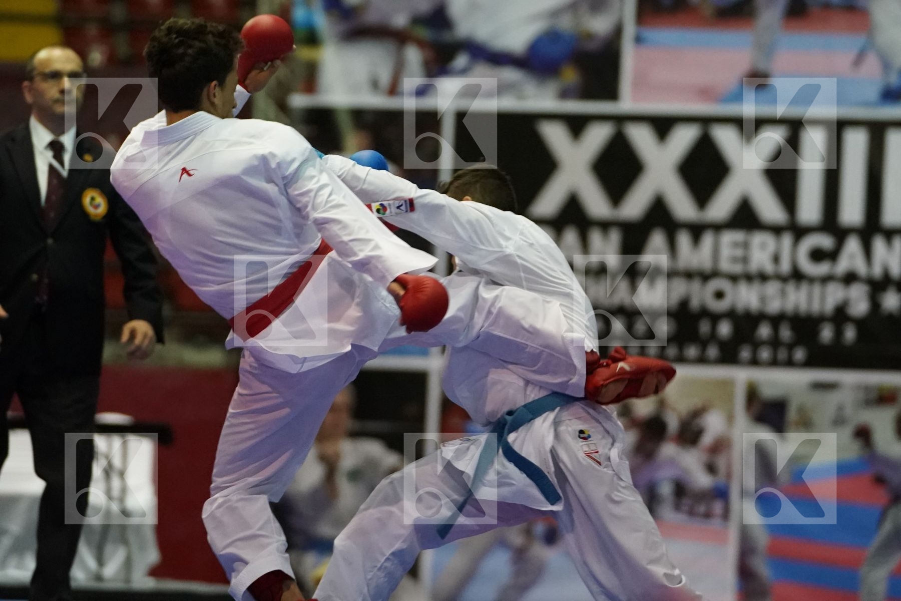LARROSA MAXIMILIANO (URUGUAY) vs BROSE DOUGLAS (BRAZIL) in Senior Kumite -60 Kg - Final bout