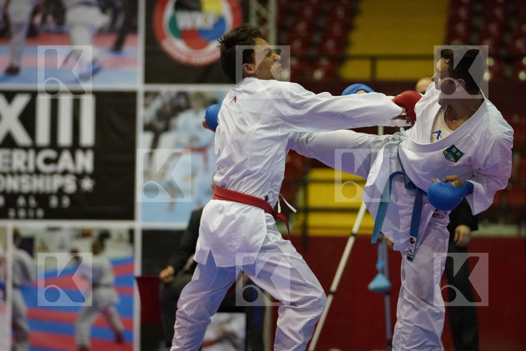 LARROSA MAXIMILIANO (URUGUAY) vs BROSE DOUGLAS (BRAZIL) in Senior Kumite -60 Kg - Final bout