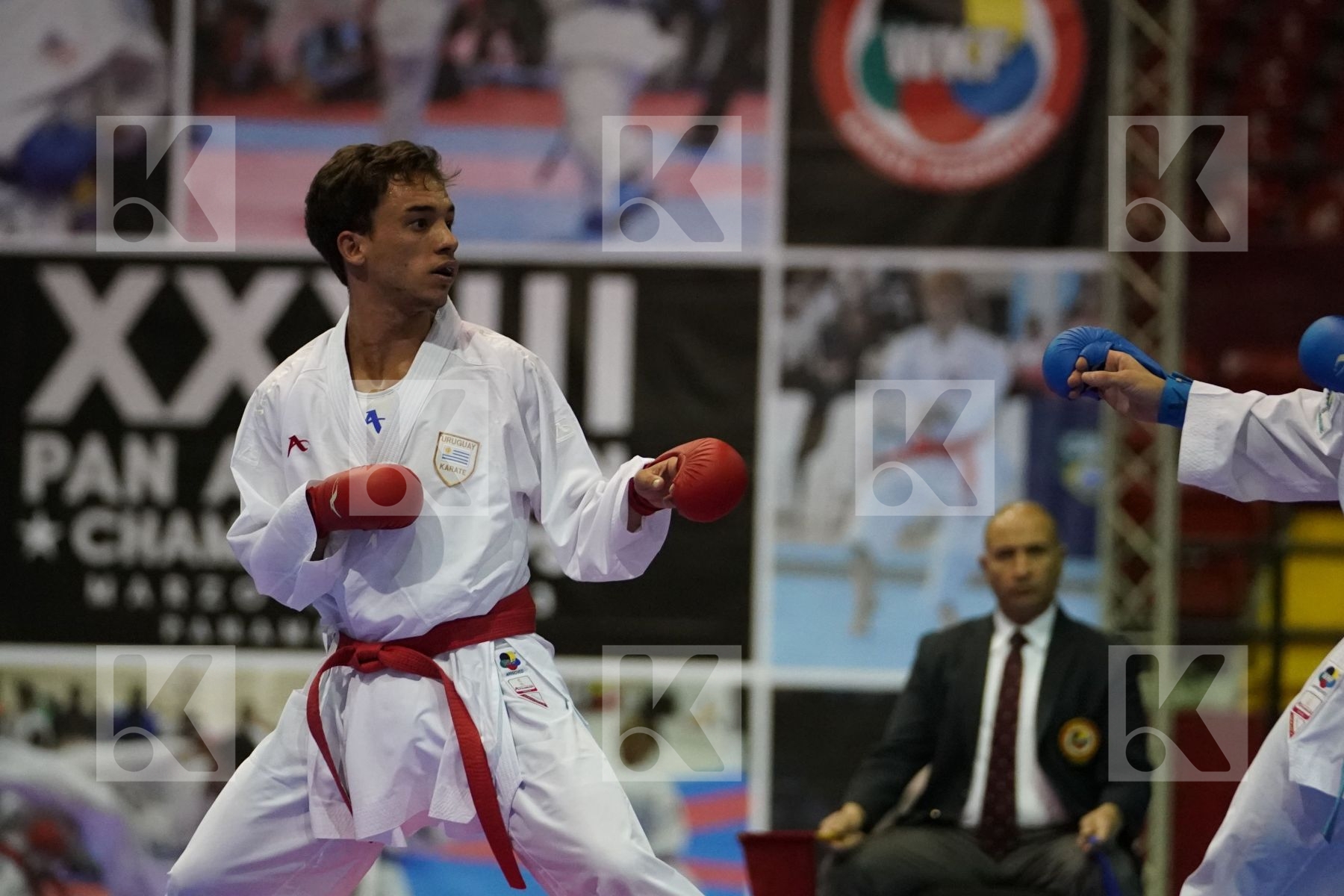 LARROSA MAXIMILIANO (URUGUAY) vs BROSE DOUGLAS (BRAZIL) in Senior Kumite -60 Kg - Final bout